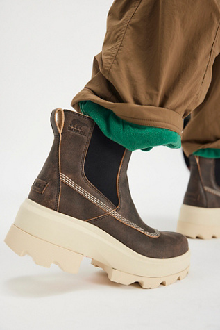 JOAN FRWD Chelsea Boots by SOREL at Free People in Green, Size: US 8
