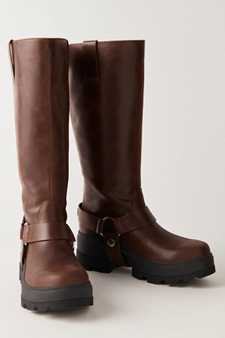 JOAN FRWD Tall Boots by SOREL at Free People in Brown, Size: US 9
