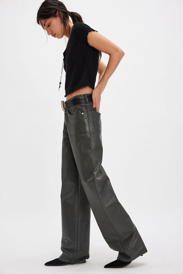 Closed Nikka Wide-Leg Coated Jeans #2