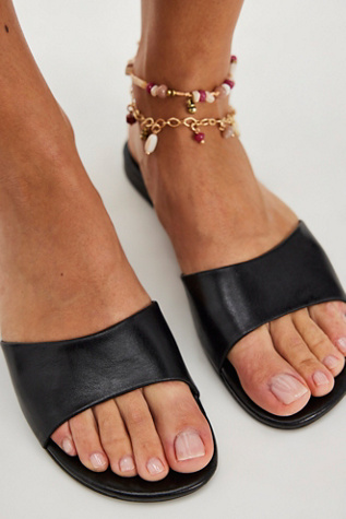Summer Staple Sandals by Vicenza at Free People in Black, Size: US 7