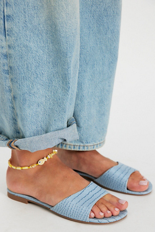 Summer Staple Sandals by Vicenza at Free People in Blue, Size: US 8