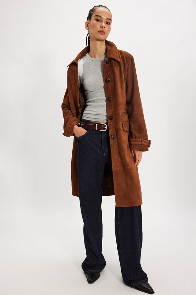 We The Free Klaus Suede Trench #4