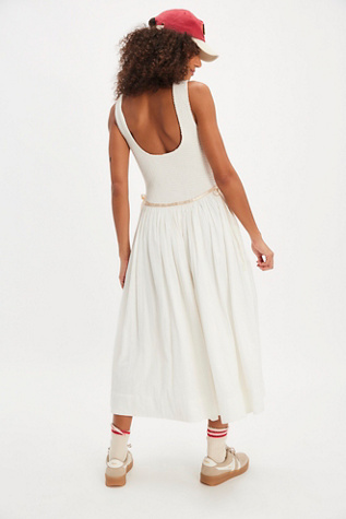 Nightingale Seersucker Midi Dress