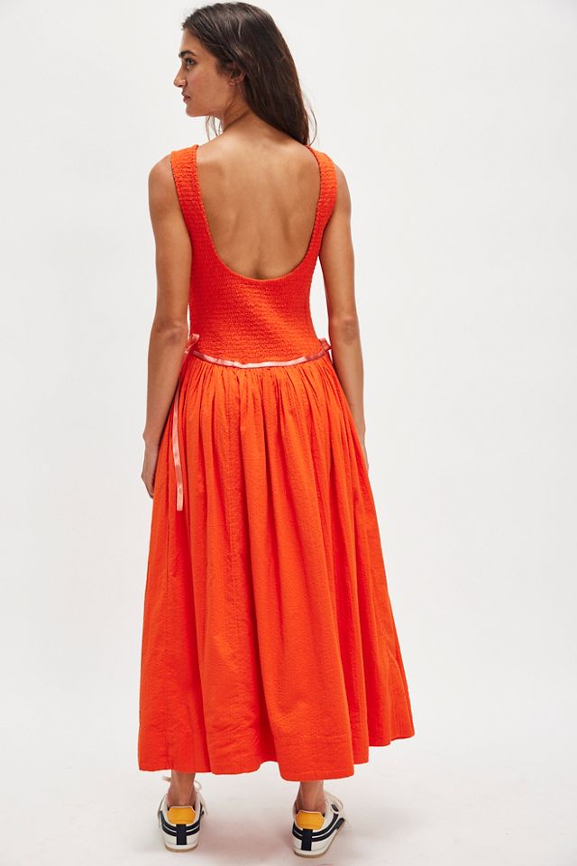 Nightingale Seersucker Midi Dress #1