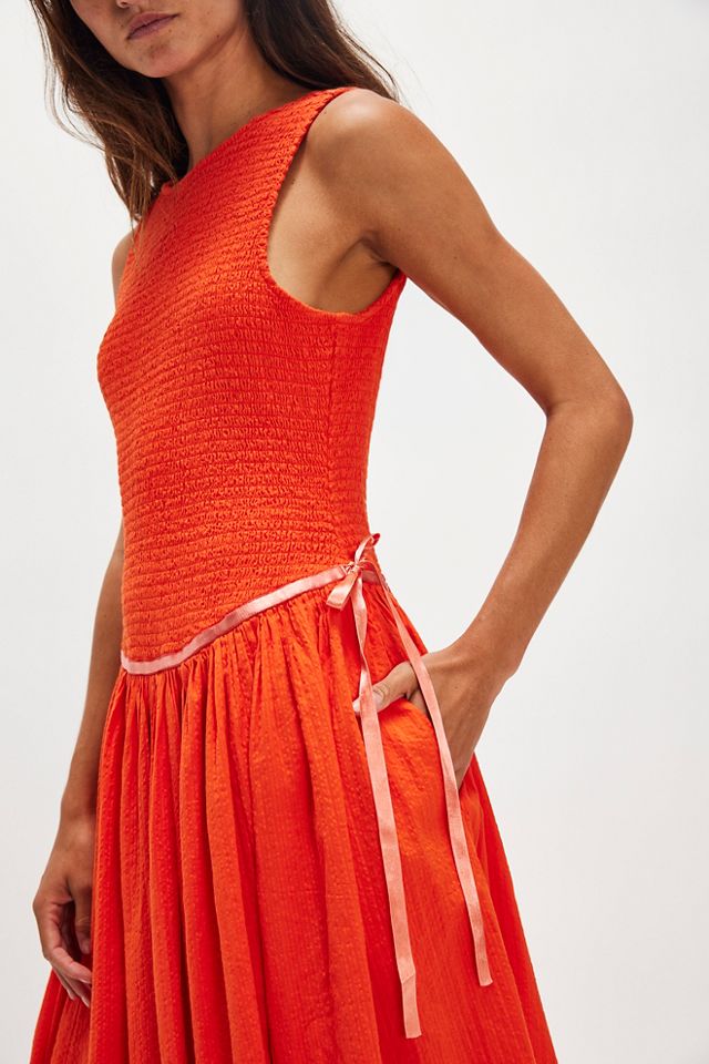 Nightingale Seersucker Midi Dress #2