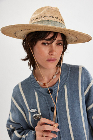 River Run Hat by Hampui Hats at Free People in White, Size: S