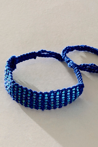 Eloise Soft Bracelet by Free People in Blue