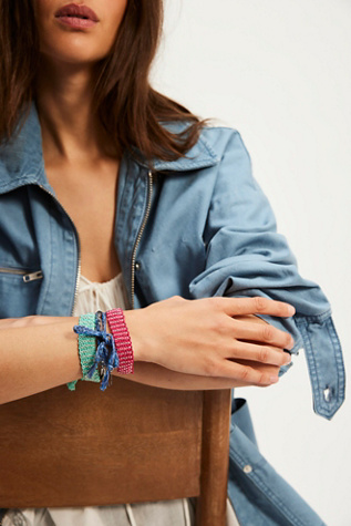 Eloise Soft Bracelet by Free People in Blue