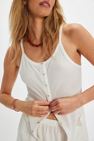 Seraphine Tank Top by Free People in White, Size: XL
