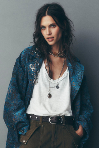 Thatcher Choker by Free People in Silver