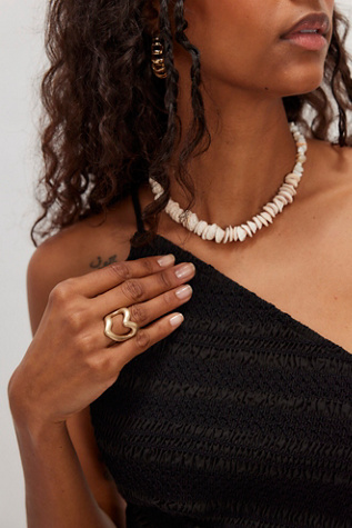 Scarlett Oversized Ring at Free People in Gold, Size: 7