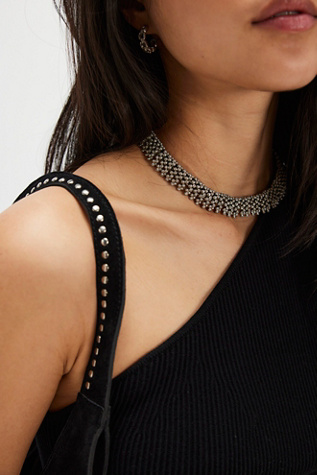 Amorette Choker Necklace at Free People in Silver
