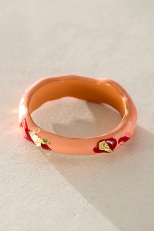 Aysia Ring by Free People in Red, Size: 7