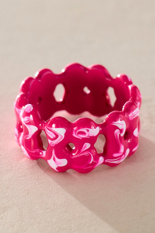 Capri Ring by Free People in Red, Size: US 8
