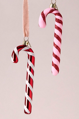 Pink Candy Cane Ornament