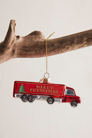 Merry Xmas Truck Ornament