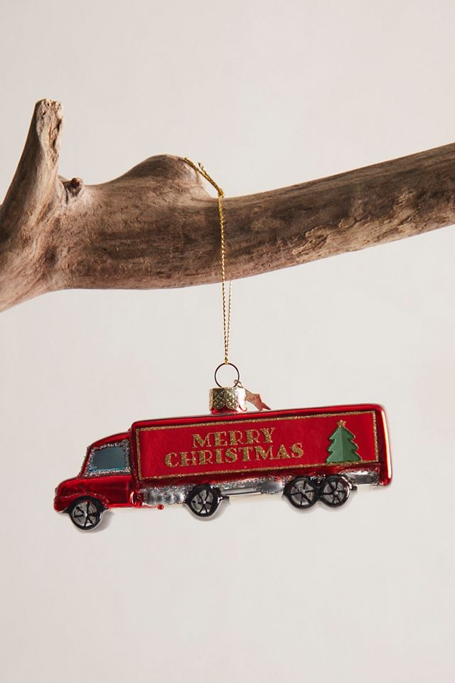 Merry Xmas Truck Ornament #1