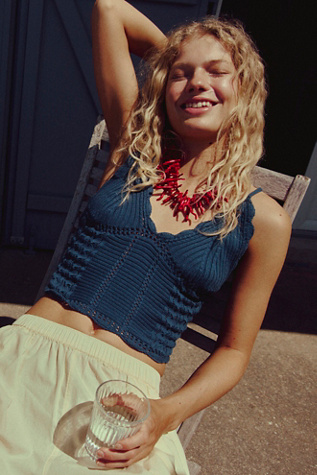 Reef Necklace at Free People in Coral Reef
