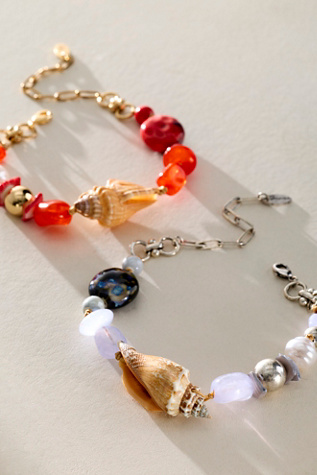 Breezy Anklet at Free People in Ivory