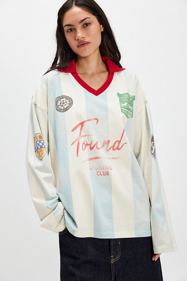 Found Maillot de sport à rayures manches longues #3