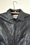 Vintage 1980s Black Patchwork Leather Jacket Selected by Grievous Angel Vintage