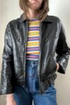 Vintage 1980s Black Patchwork Leather Jacket Selected by Grievous Angel Vintage