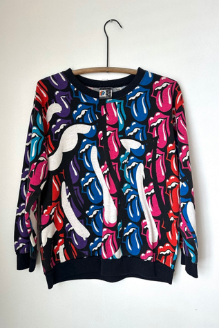 Vintage 1989 Rolling Stones Steel Wheels Sweatshirt Selected by Grievous Angel Vintage