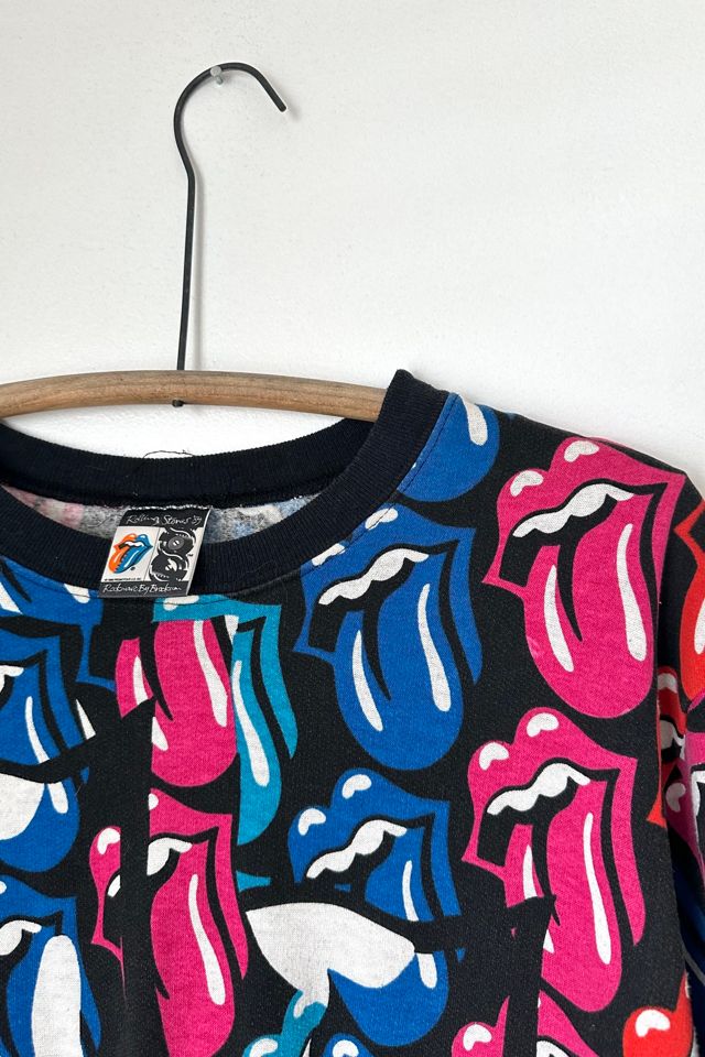 Vintage 1989 Rolling Stones Steel Wheels Sweatshirt Selected by Grievous Angel Vintage #1