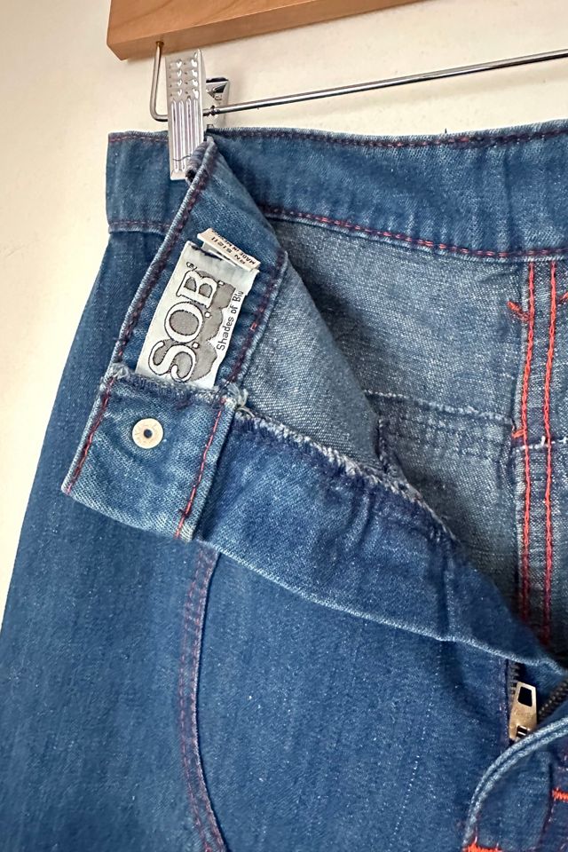 Vintage 1970s Dark Wide Leg Denim Selected by Grievous Angel Vintage #1