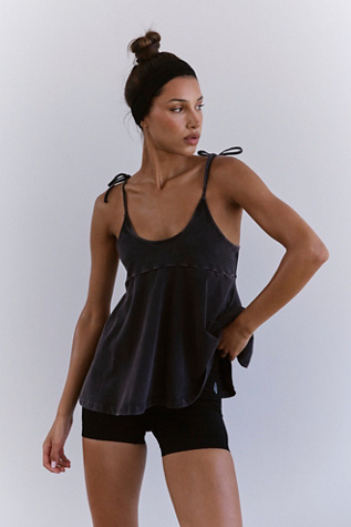 Hot Shot Babydoll Tank Top by FP Movement at Free People, Black, M