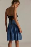 We The Free Peyton Pintuck Denim Midi Skirt