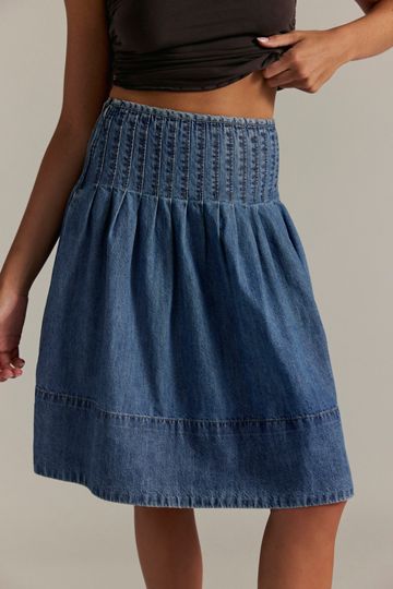 Peyton Pintuck Midi Skirt