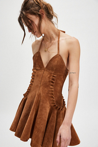 Understated Leather Sugar High Mini Dress