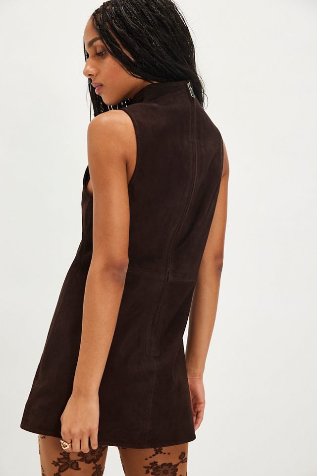 SER.O.YA Carina Suede Mini Dress #1