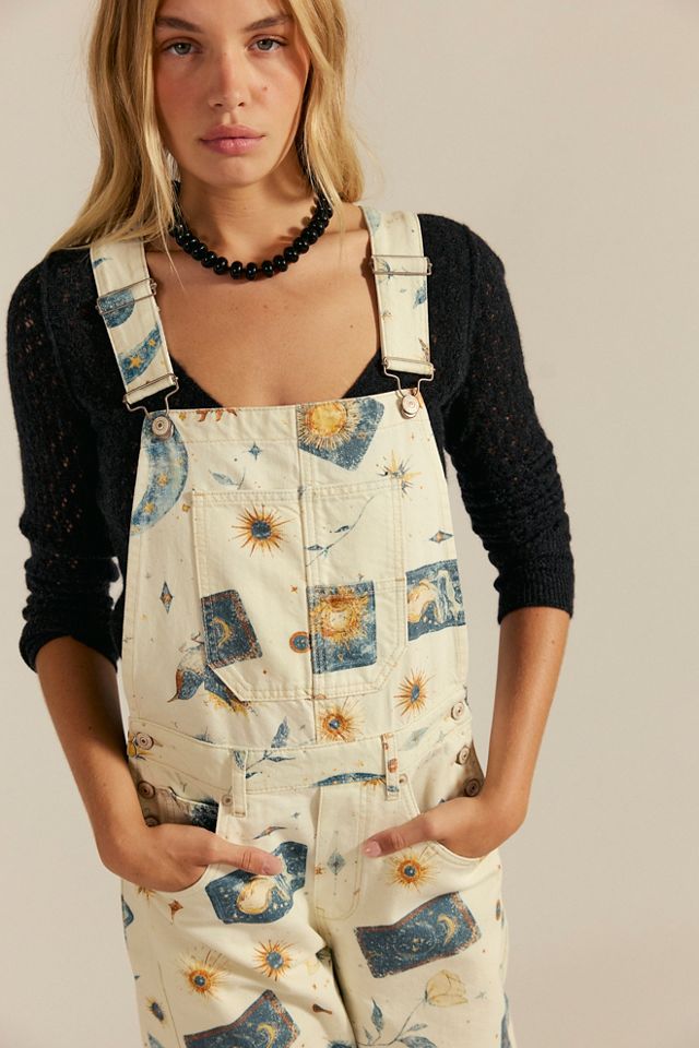 Free People ★ We The Free Good Luck Printed Overalls We The Free Good Luck Printed Overalls | Free People