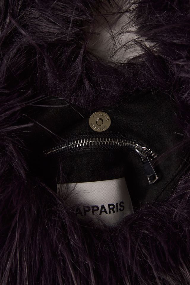 APPARIS Colette Fringe Fur Bag #3