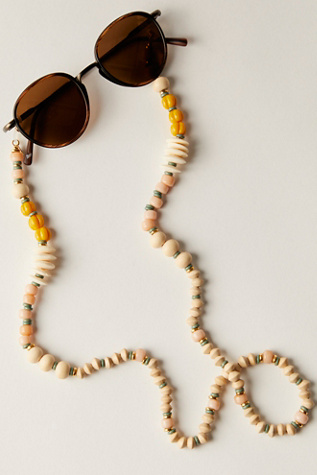 By Lilla Isla Sunglasses Chain at Free People in Orange