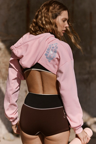Studio Hoodie Shrug Top by FP Movement at Free People, Pink, S-M/P-M