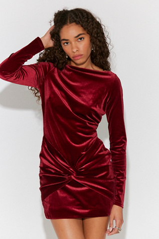 Retrofete Kadala Velvet Mini Dress