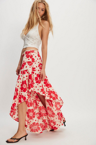 Poppy Printed Maxi Skirt at Free People in Floral, Size: Medium