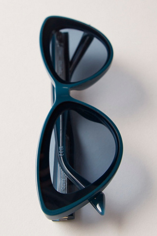 Quay Tempted Cat-Eye Sunglasses at Free People in Blue
