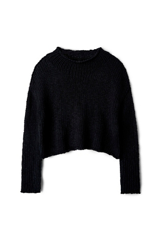 Женский свитер Free People Opal Rollneck Knit, цвет: Чёрный — фото 7