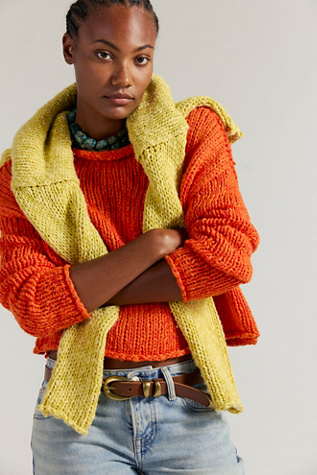 Opal Rollneck Sweater by Free People in Red, Size: XS
