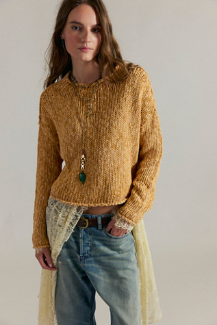 Opal Rollneck Sweater at Free People in Sweet Potato, Size: Medium