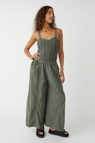 Forever Always Ruched One-Piece Coverall
