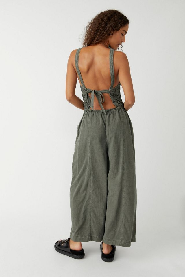 Forever Always Ruched One-Piece Coverall #1