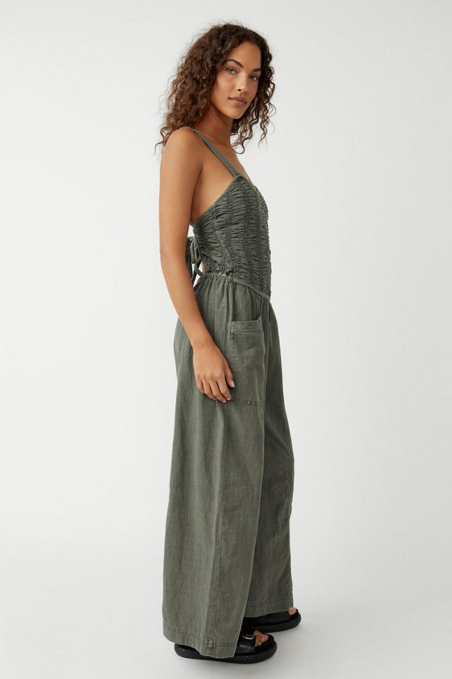 Forever Always Ruched One-Piece Coverall #3