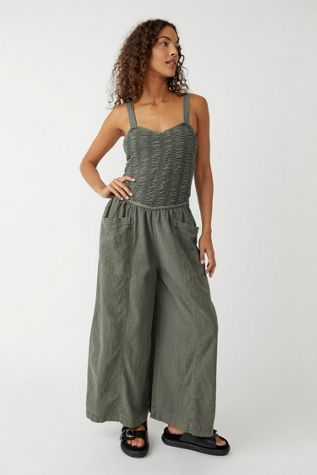 Forever Always Ruched One-Piece Coverall
