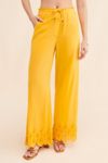 Abacaxi Seashell Hem Wide Leg Pants