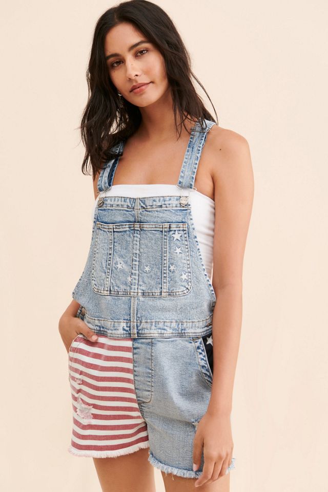 Driftwood American Flag Shortalls #3